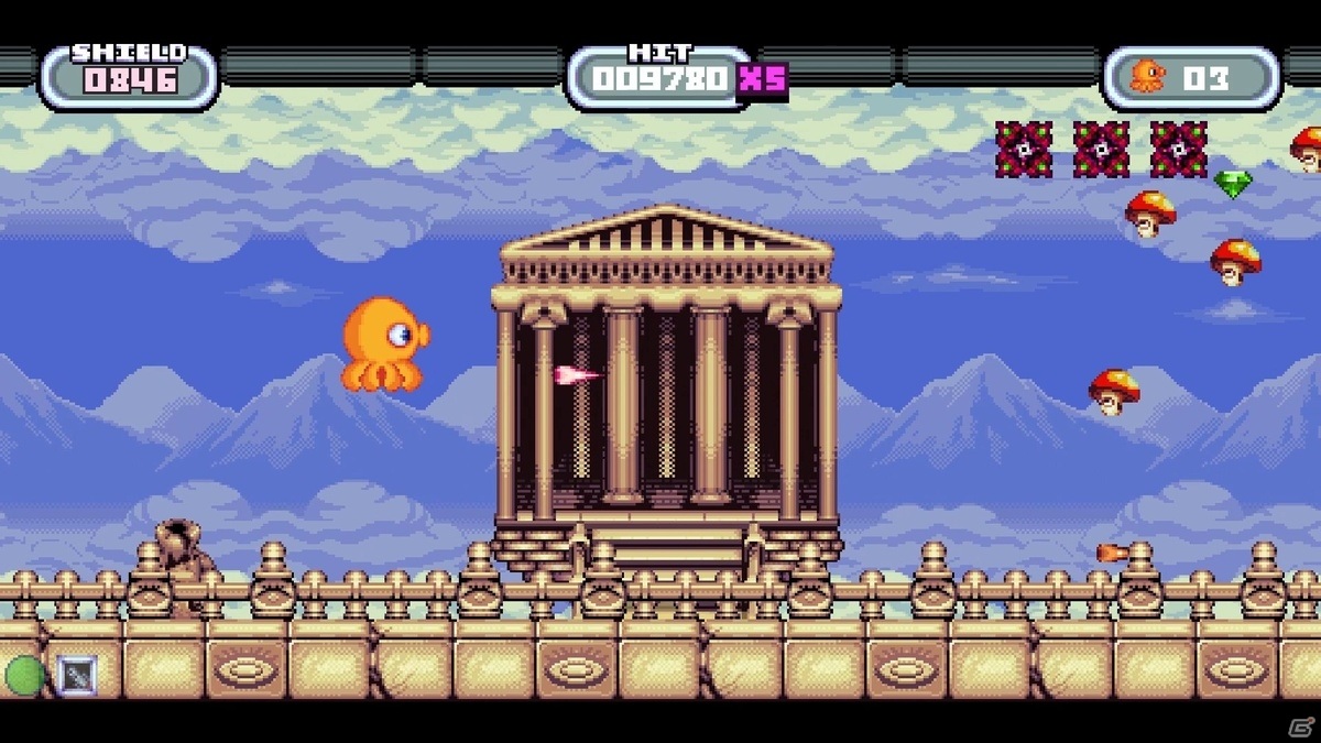 16ビットスタイルの横スクロールSTG「オクトノート: 星のタコ」がPS4/Xbox One/Switch向けに6月24日より順次リリースの画像6