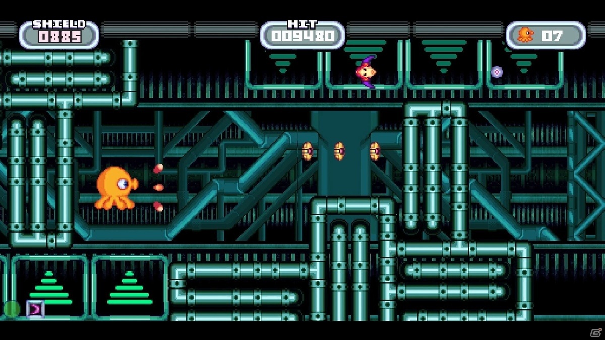 16ビットスタイルの横スクロールSTG「オクトノート: 星のタコ」がPS4/Xbox One/Switch向けに6月24日より順次リリースの画像7