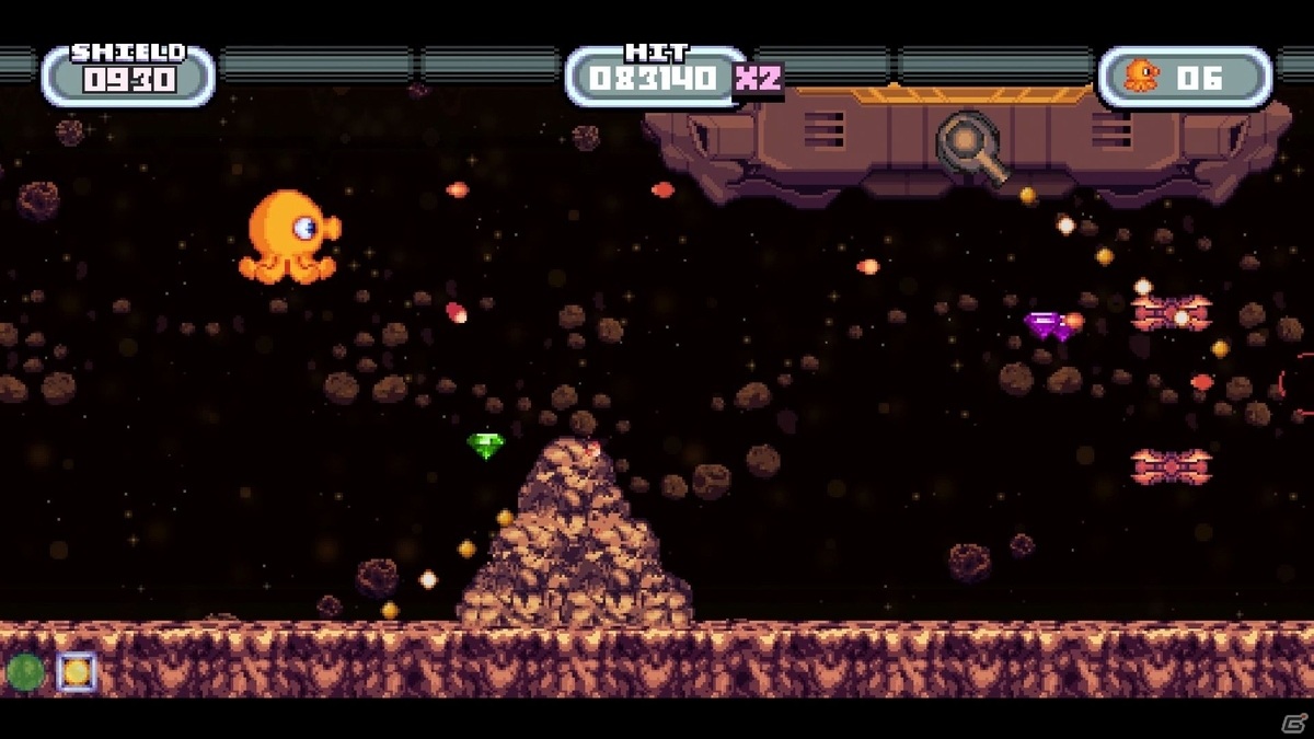 16ビットスタイルの横スクロールSTG「オクトノート: 星のタコ」がPS4/Xbox One/Switch向けに6月24日より順次リリースの画像9