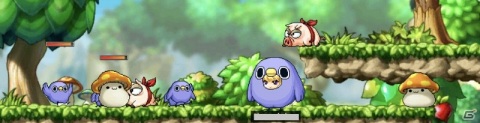 「メイプルストーリーM」にて「面倒だがトリあえず返信」とのコラボイベントが開始！「メイプルM」の世界にめんトリたちが大発生の画像3
