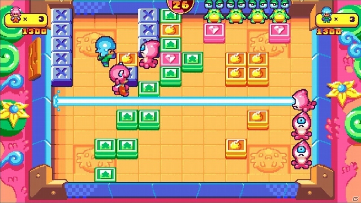 PS4/Switch「プッシー＆プリー・イン・ブロックランド」が7月2日に発売！レトロで手ごわい協力型パズルアクションの画像2