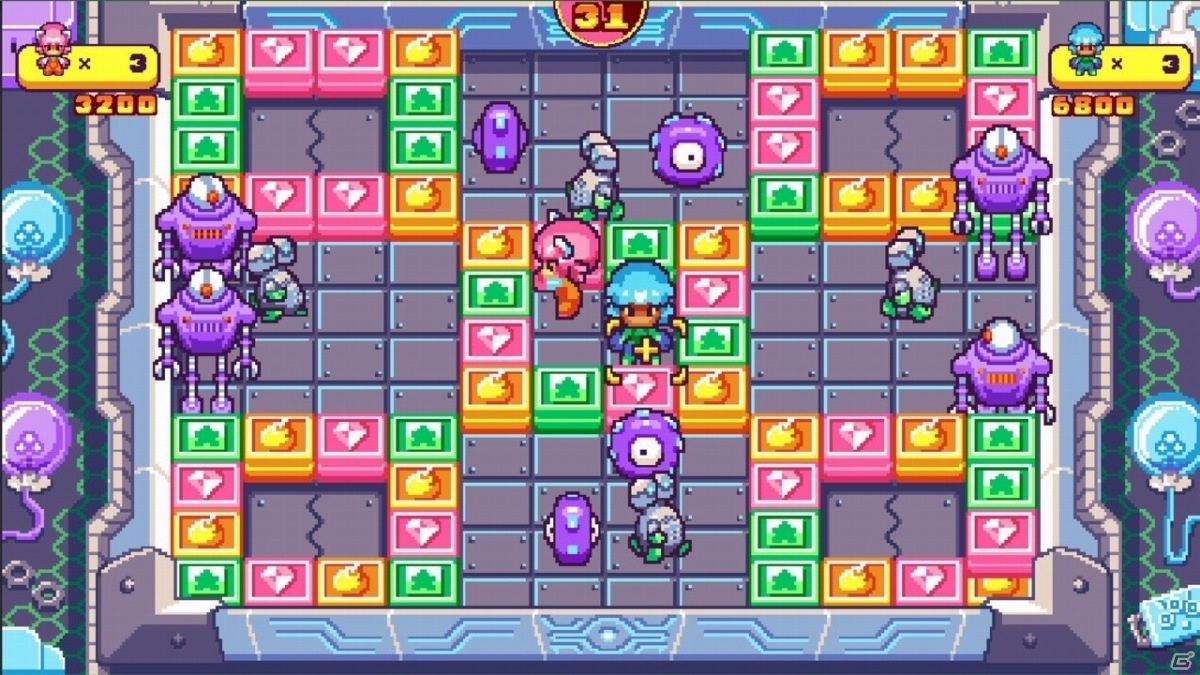 PS4/Switch「プッシー＆プリー・イン・ブロックランド」が7月2日に発売！レトロで手ごわい協力型パズルアクションの画像6
