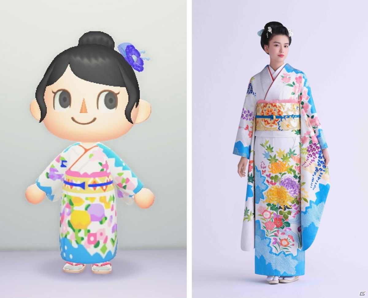 京友禅の千總、「あつまれ どうぶつの森」に振袖のマイデザインを配布―きものの華やかな着姿を楽しもうの画像3