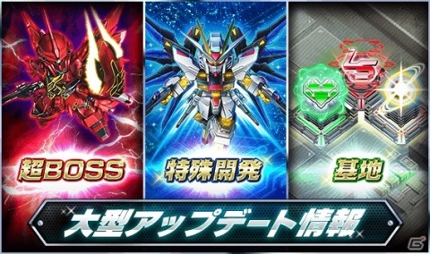 「スーパーガンダムロワイヤル」Gメタルなどがもらえる大型アップデート記念キャンペーンが開催！新コンテンツ特殊開発も登場の画像1