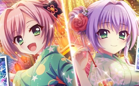 「Re:ステージ！プリズムステップ」浴衣姿の珊瑚と奏が限定☆4カードとして登場！ピックアップガチャも実施