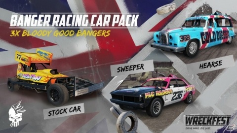 「Wreckfest」のDLC「Wreckfest Banger Racing Car Pack」が発売!SweeperやHearse、Stock Carの3台が登場の画像1