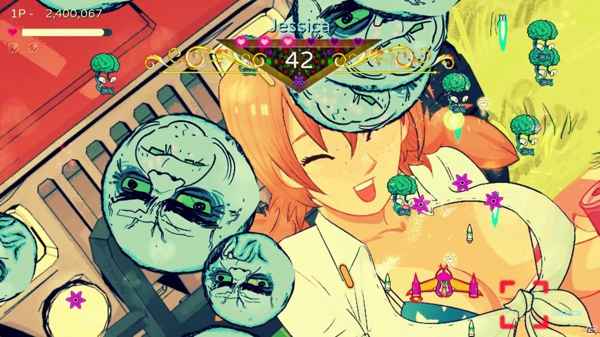 Switch「Waifu アンカバード」が7月16日より配信開始！脱衣で嫁を救い出すセクシーSTGの画像5