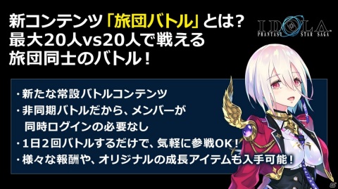「イドラ ファンタシースターサーガ」ポポナやジゼルが水着キャラになって登場！新大型コンテンツ「旅団バトル」など新情報が公開の画像20