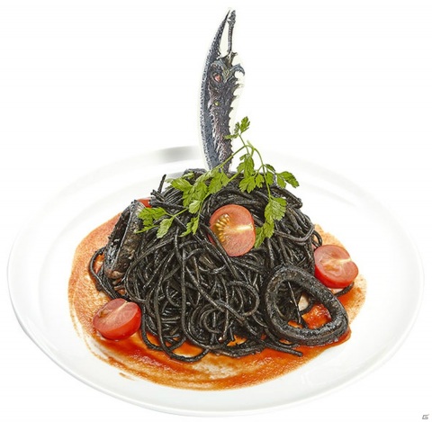 カプコンカフェ池袋店で開催する「デビル メイ クライ 5」コラボの試食