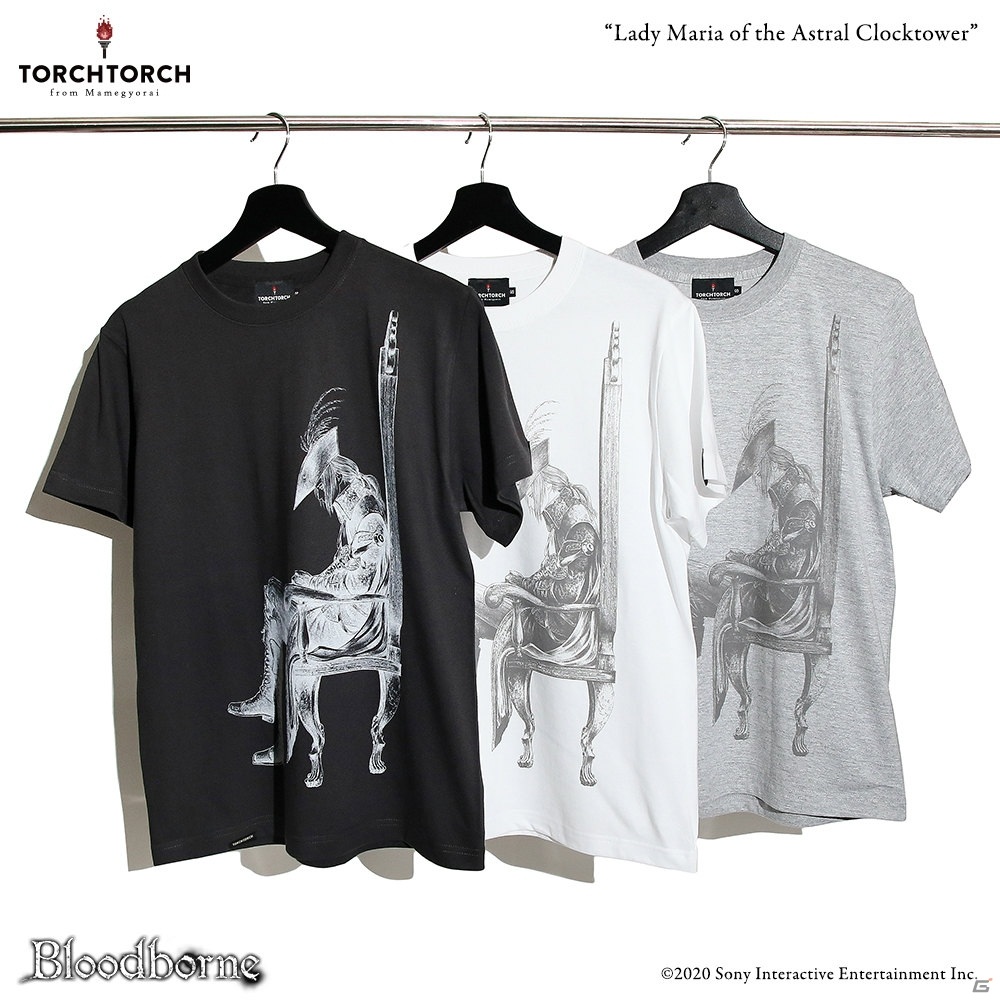 「Bloodborne」“時計塔のマリア”や“星の娘、エーブリエタース”をフィーチャーしたTシャツが8月上旬に発売！の画像1