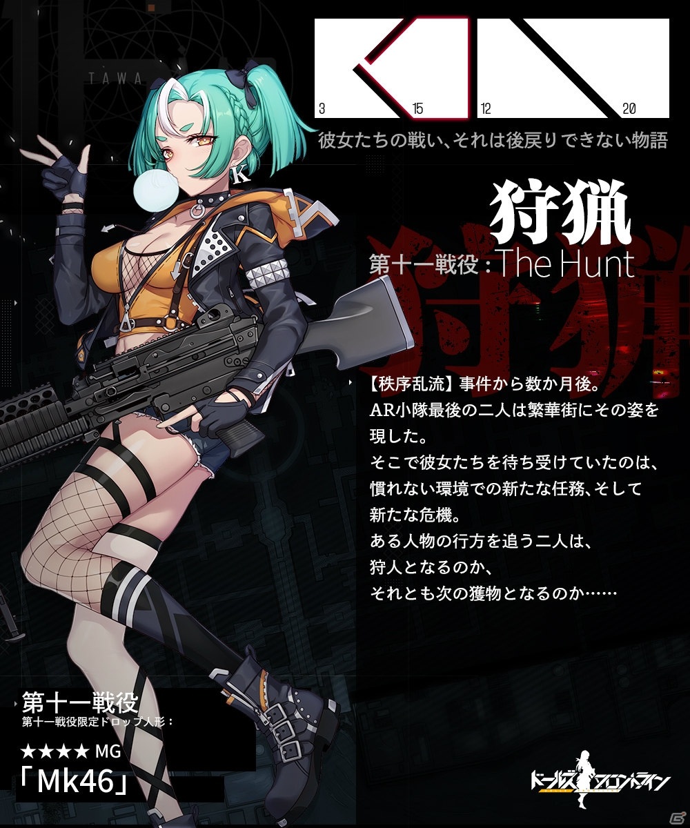 「ドールズフロントライン」メインストーリー第十一戦役「狩猟」が7月31日に配信！2周年関連情報も公開の画像2