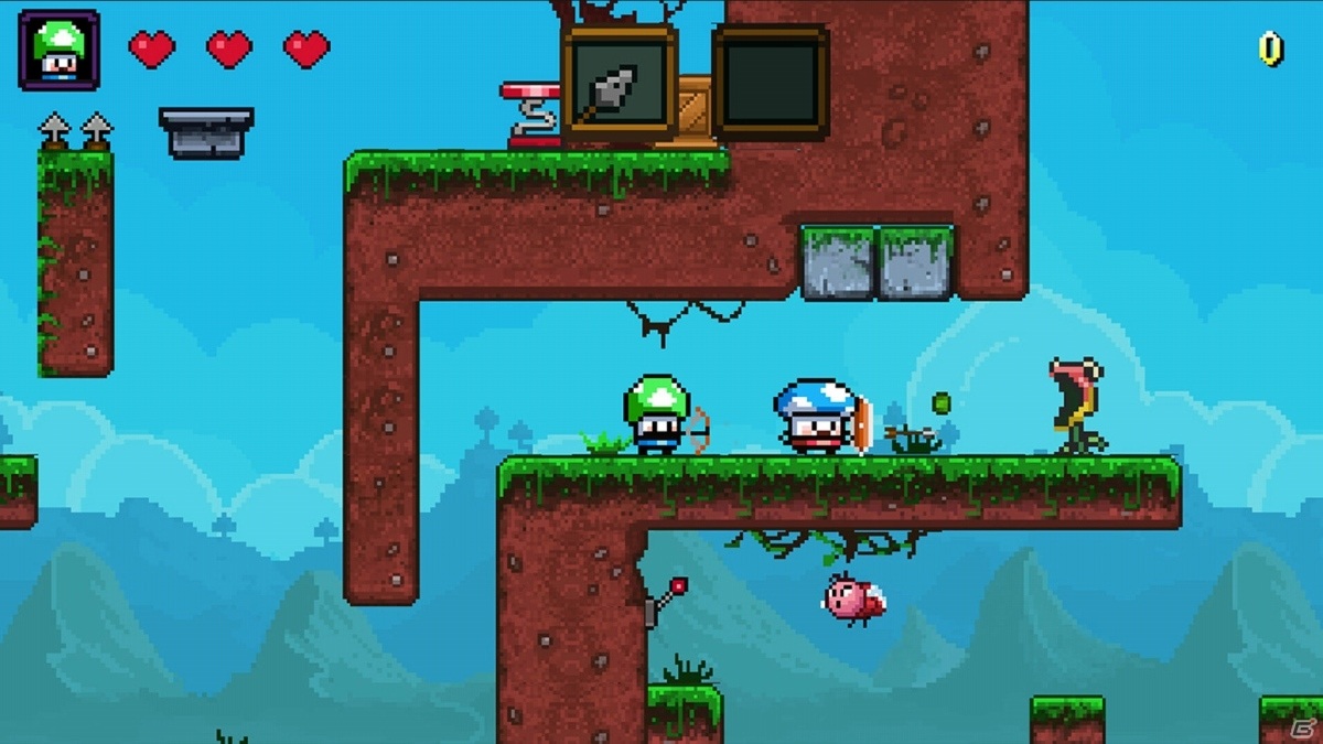 PS4/PS Vita/Switch「Mushroom Heroes」が7月30日に発売！3人のヒーローを切り替えながら進むパズルアクションの画像4