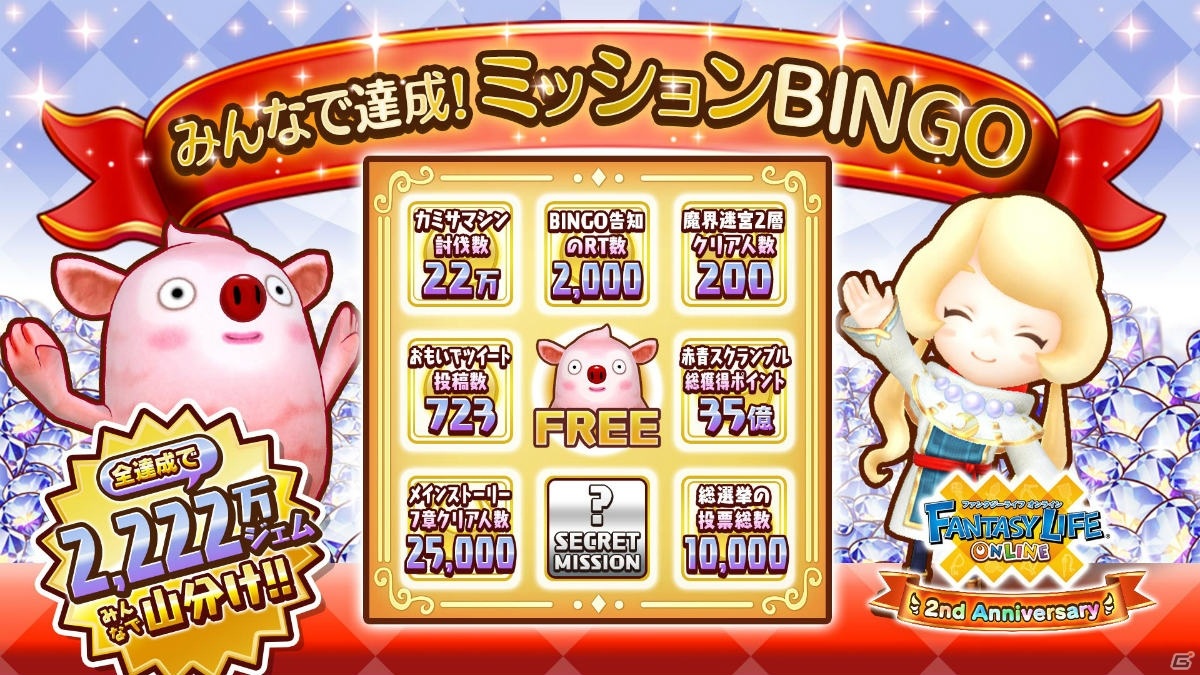 「ファンタジーライフ オンライン」サービス開始2周年企画として「赤青スクランブル」や「おもいでツイート」が開催！の画像10