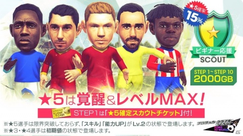 「サカつくRTW」毎日10連が引ける「サマーチケットスカウト」や即戦力が獲得可能な「ビギナー応援スカウト」が開催！の画像3