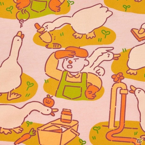 「Untitled Goose Game ～いたずらガチョウがやって来た！～」Tシャツやパペット靴下が数量・期間限定でプレオーダー開始！の画像4