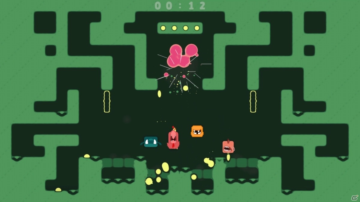 画面を飛び交うバブルを取り除け！最大4人の協力アクション「Spitlings」が8月5日にSteamで発売の画像2