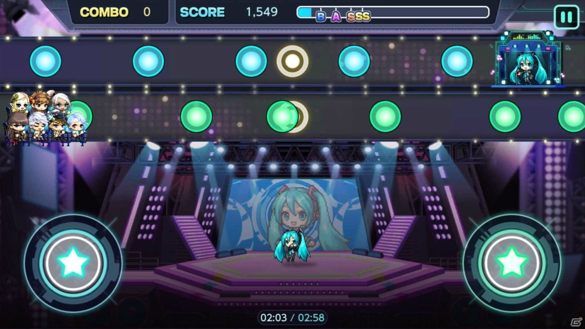 「メイプルストーリーM」にて「初音ミク」とのコラボイベントが開始！リズムゲーム「ミクのぷるぷるコンサート」が登場の画像4