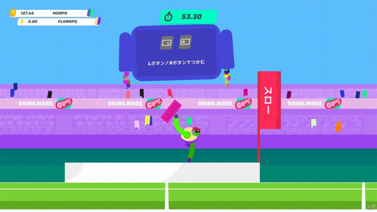 スポンサー命のオリンピックで金メダルを目指せ！パーティーゲーム「Drink More Glurp」がSwitch/Steamで本日発売の画像3
