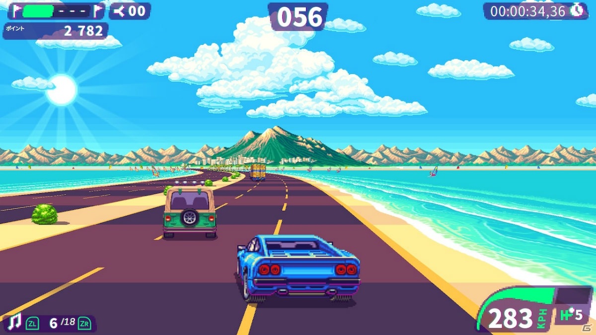 懐かしの16＆32ビットのレースゲームを思い出す「80's OVERDRIVE」がSwitchで配信開始！の画像2