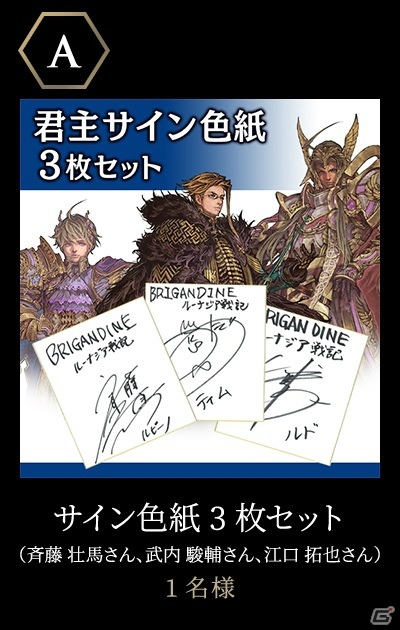 「ブリガンダイン ルーナジア戦記」君主サイン色紙やゲームソフトが当たる人気投票キャンペーンが実施！の画像2