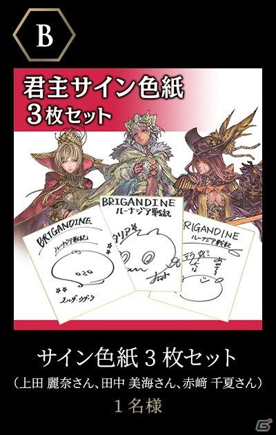 「ブリガンダイン ルーナジア戦記」君主サイン色紙やゲームソフトが当たる人気投票キャンペーンが実施！の画像3