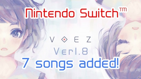 Switch版「VOEZ」新楽曲が7曲追加される「楽曲追加パッチVer1.8」が配信開始！の画像1