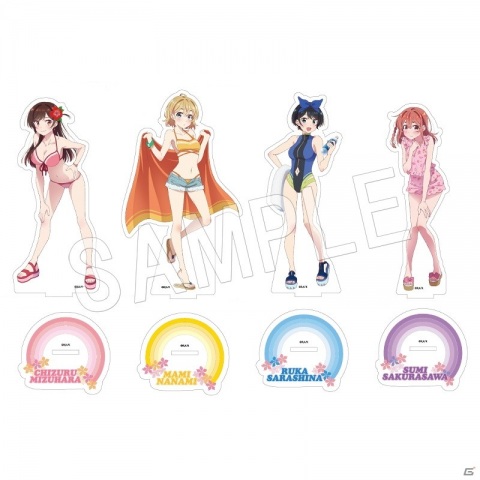 描き下ろし水着イラストのグッズが登場！TVアニメ「彼女、お借りします」サマーフェアinアニメイトが8月15日より開催の画像3