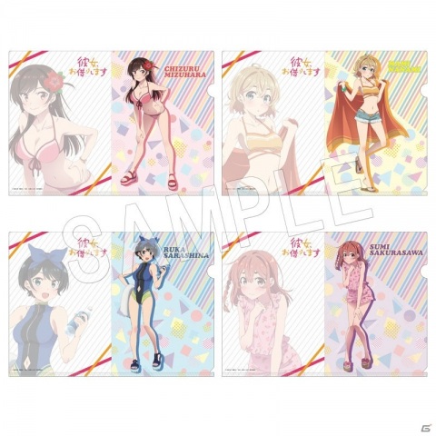 描き下ろし水着イラストのグッズが登場！TVアニメ「彼女、お借りします」サマーフェアinアニメイトが8月15日より開催の画像7