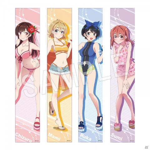 描き下ろし水着イラストのグッズが登場！TVアニメ「彼女、お借りします