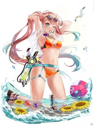 白猫プロジェクト」水着姿のシエラ（CV：雨宮天）やサテラ（CV：伊藤