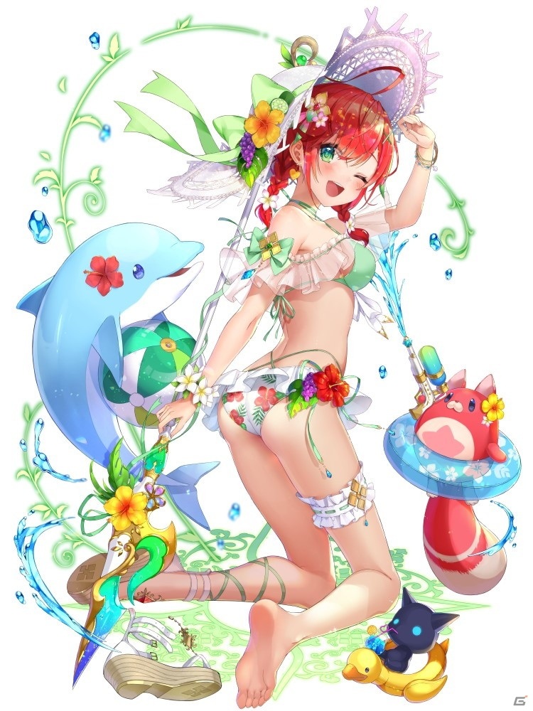 白猫プロジェクト」水着姿のシエラ（CV：雨宮天）やサテラ（CV：伊藤
