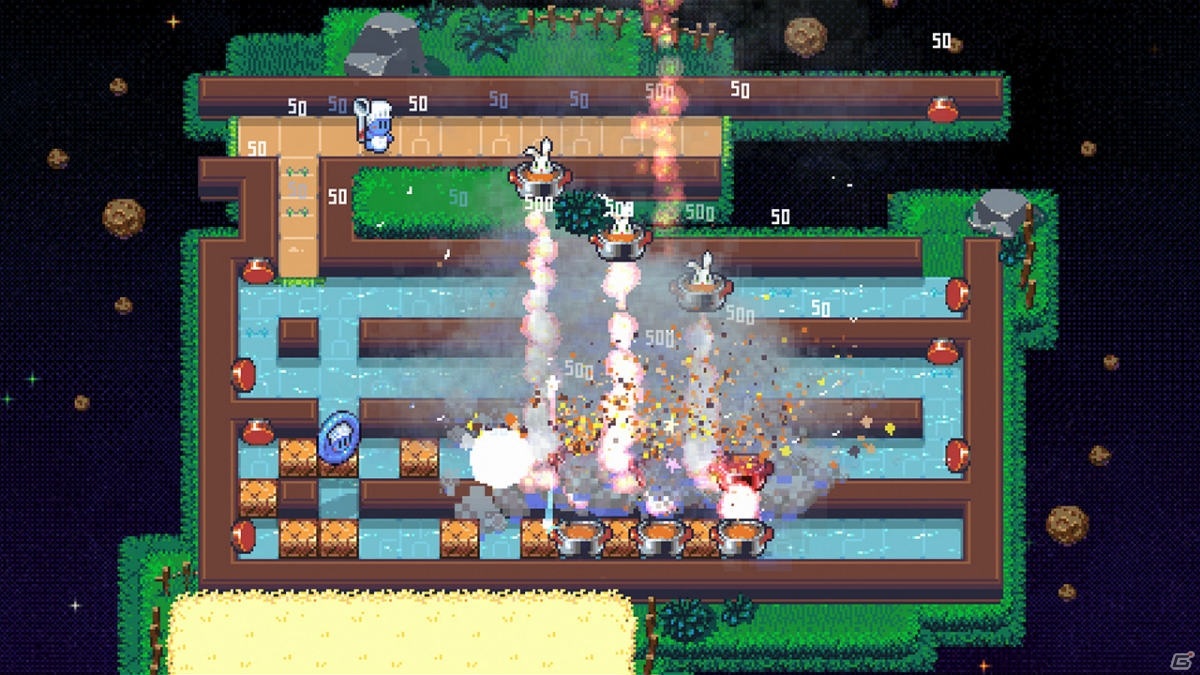 クラシックなピクセルグラフィックが特徴のハイスピード謎解きアクション「Radical Rabbit Stew」がPS4/Switch向けに発売決定！の画像4