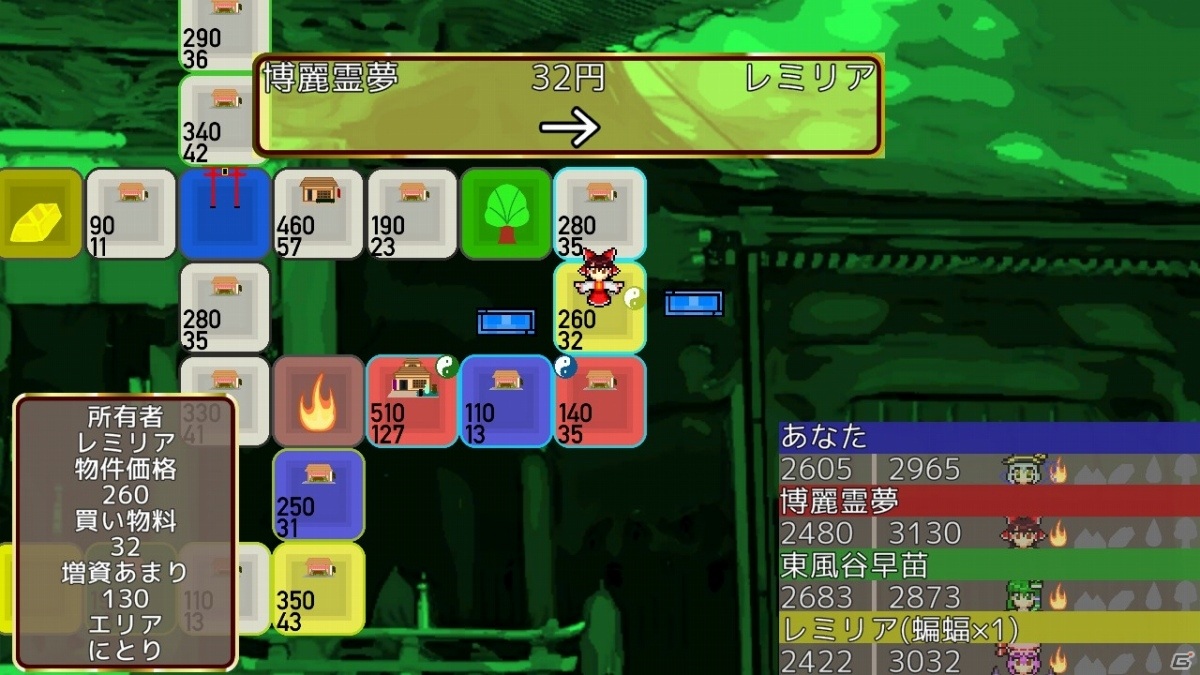 すごろくマネーゲーム「東方金株店 ～Touhou MONEY STOCKS SHOPS～」の早期アクセスがSteamで開始！の画像9