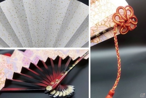 京都老舗の扇子専門職人の手による「うたわれるもの ロストフラグ 京都