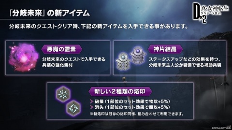 「D×2メガテン」主人公が悪魔と共に戦う「分岐未来」の詳細が発表！新たな兵装も発表された生放送まとめの画像16