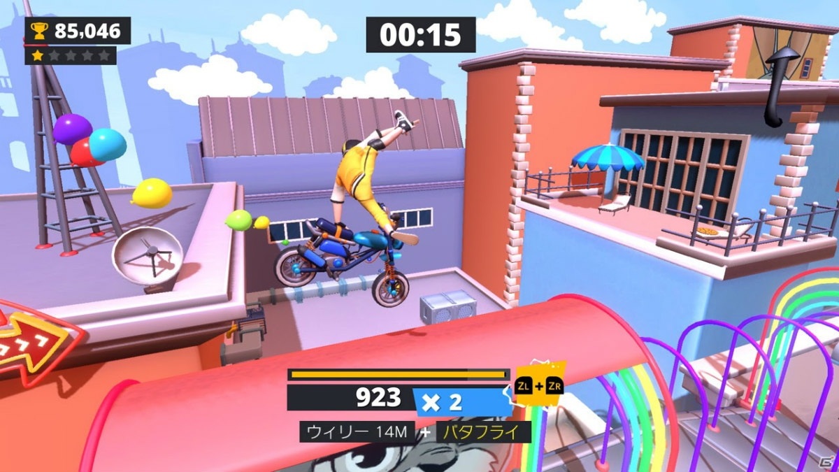 イカしたトリックをキメまくれ！バイクアクション「アーバントライアル トリッキー」の配信日が9月10日に決定の画像4