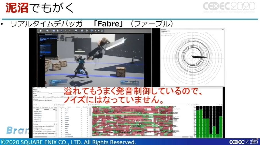 「FFVIIリメイク」こだわりのサウンドの数々、その制作は泥沼…！？制作現場を実例と共に紹介！【CEDEC2020】の画像57