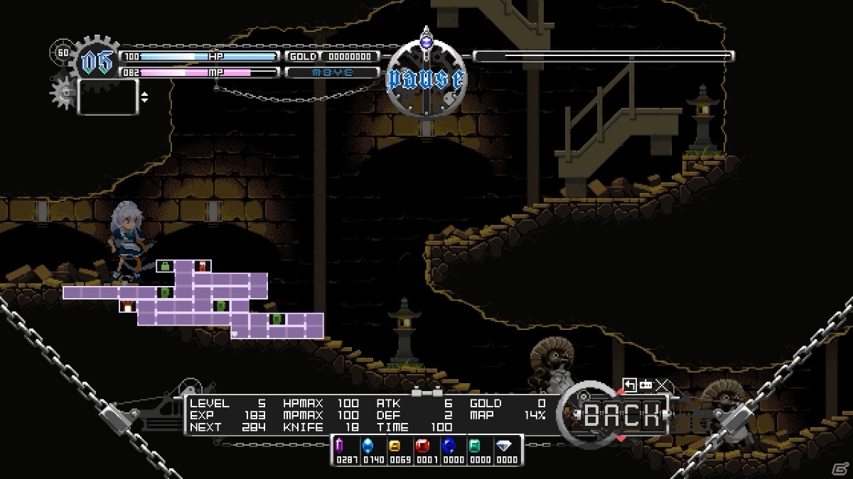 Xbox One/Microsoft Store版「Touhou Luna Nights」が配信開始！十六夜咲夜が主人公の2D探索型アクションゲームの画像3