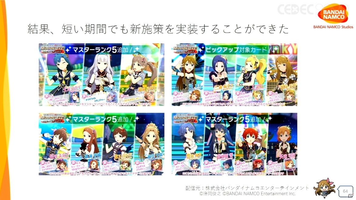 「ミリシタ」における膨大なキャラクター衣装はどのように生み出されたのか？運営タイトルならではの取り組みも【CEDEC2020】の画像46