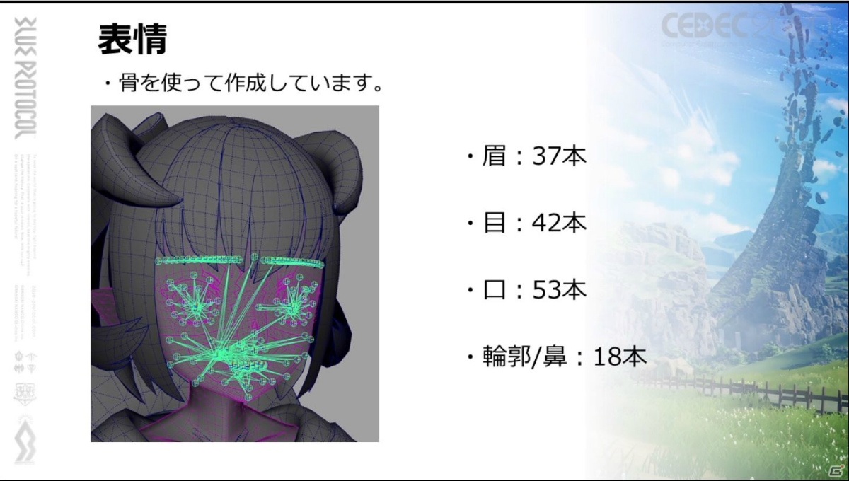 「ブループロトコル」を“劇場アニメクオリティ”たらしめる手法とは？ゲーム制作におけるアニメ表現技法を紹介【CEDEC2020】の画像31