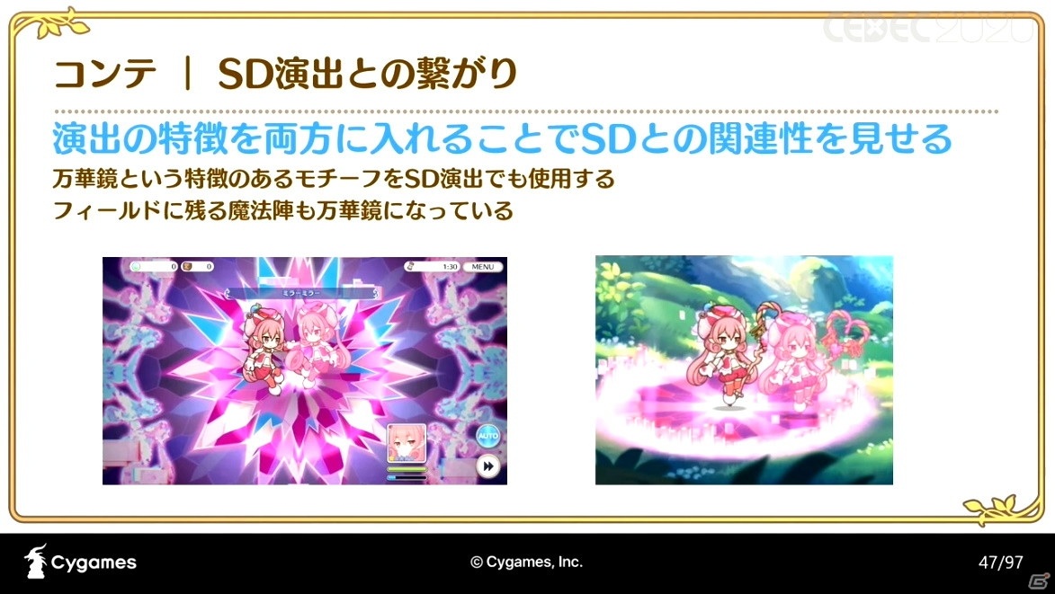 アニメRPG「プリンセスコネクト！Re:Dive」の魅力を引き出すカットインアニメーションの手法とその進化【CEDEC2020】の画像33