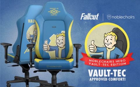 noblechairsと「Fallout」シリーズがコラボ！Vault-Tecのシンボルを大胆にあしらったゲーミングチェアが発売