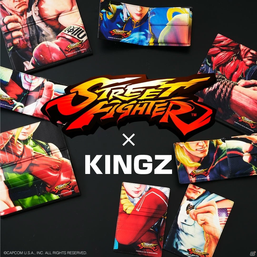 メンズブランド Kingzと ストリートファイターv がコラボ リュウや春麗など8人のキャラがレザーのウォレットやパスケースに ゲーム情報サイト Gamer