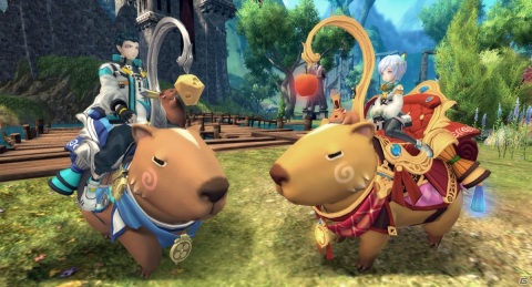 「幻想神域2 -AURA KINGDOM-」サイバーパンク風のアバターやキュートなカピバラの乗り物が登場！の画像7