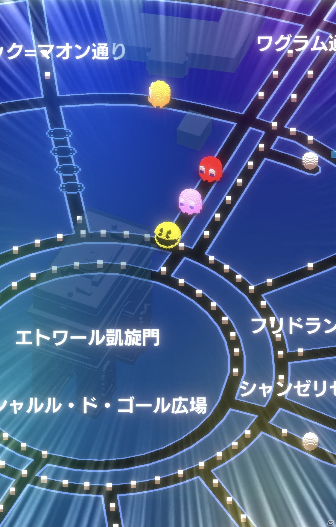 パックマン40周年を記念した地理情報ゲーム「PAC-MAN GEO」が発表！現実のストリートでメイズを作成して世界中を走り回ろうの画像2