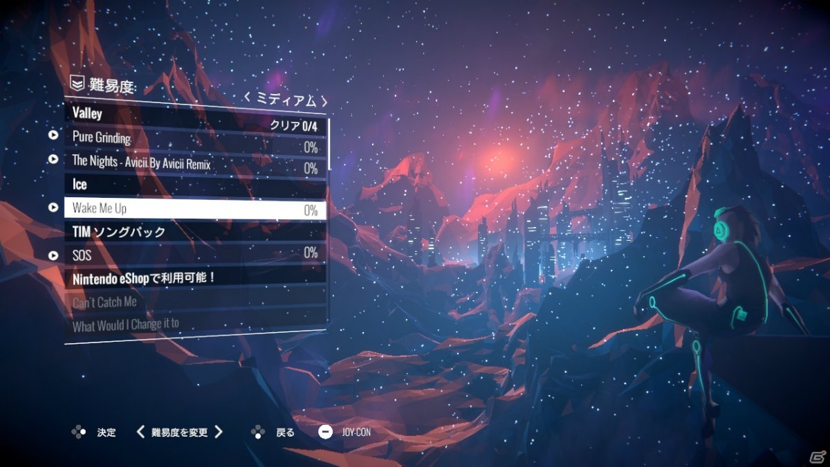 Switch版「AVICII Invector:Encore Edition」の体験版が配信開始！コード入力で「SOS」などの楽曲が解放可能の画像4