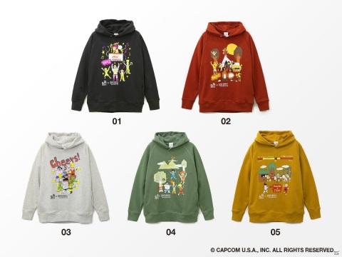 独特なタッチで表現された「ストリートファイターII」とゴースローキャラバンのコラボパーカーが発売！の画像2