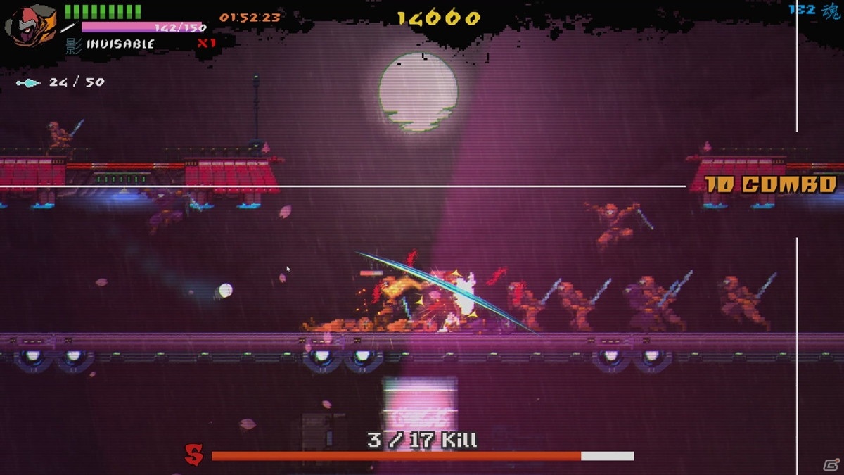 サイバーパンクの世界を舞台としたハイパー忍者アクション「Ninja Issen（忍者一閃）」がSwitch/Steamで発売決定！の画像5