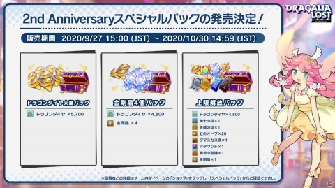 「ドラガリアロスト」2nd Anniversaryキャンペーンや大型アップデート情報が公開！の画像7