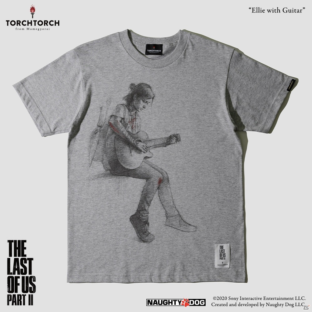 「THE LAST OF US PART II」ギターを弾くエリーとライフルを手にするエリー、2種のTシャツが「TORCH TORCH」から発売決定！の画像4